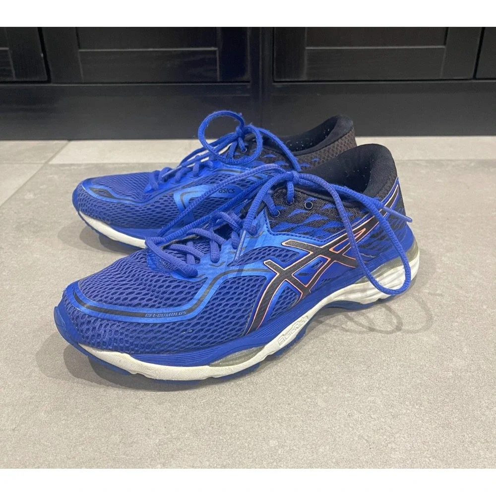 Asics Gel Cumulus 19 Shoes Blue Womens 8.5 Running Sneakers T7B8N Athletic